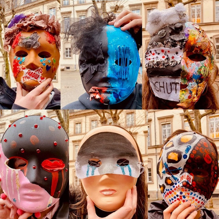 2025-2026. Atelier masques. Strasbourg. Gymnase Jean Sturm
